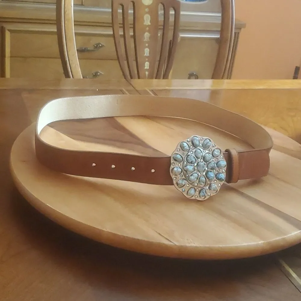 Leather Rock leather Belt 36/L